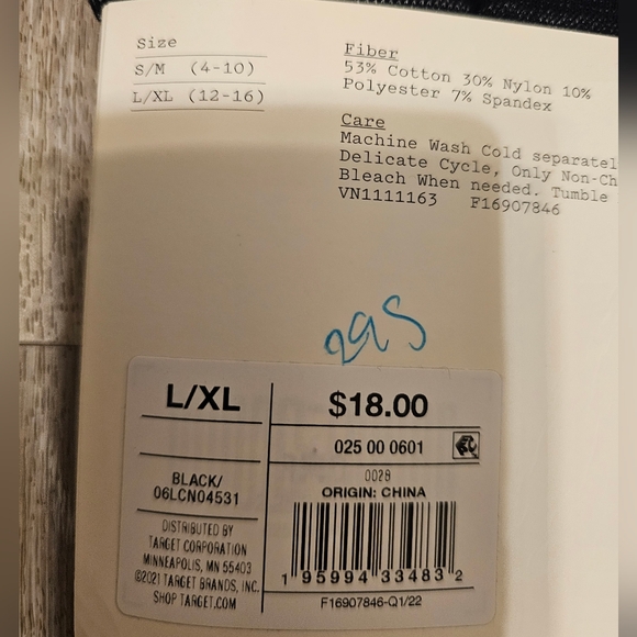 NEW A new day seamless leggings camo large XL black target high waisted - Picture 5 of 7